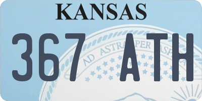 KS license plate 367ATH