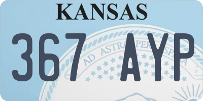KS license plate 367AYP