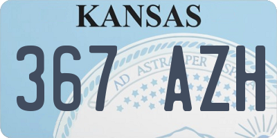 KS license plate 367AZH