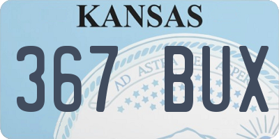 KS license plate 367BUX