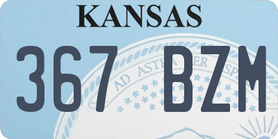 KS license plate 367BZM