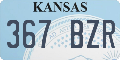 KS license plate 367BZR