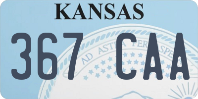 KS license plate 367CAA