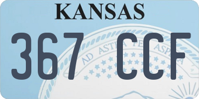 KS license plate 367CCF
