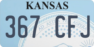 KS license plate 367CFJ