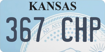 KS license plate 367CHP