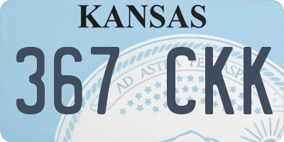 KS license plate 367CKK