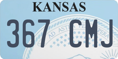 KS license plate 367CMJ