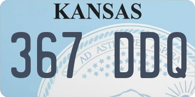 KS license plate 367DDQ