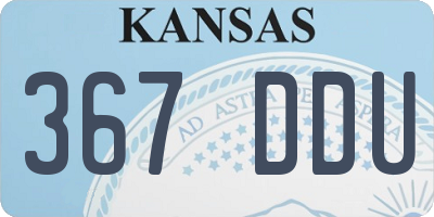 KS license plate 367DDU