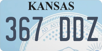 KS license plate 367DDZ