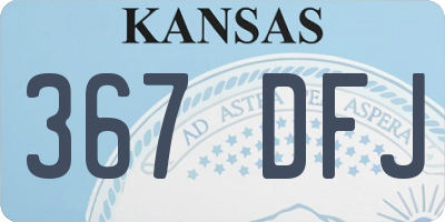 KS license plate 367DFJ