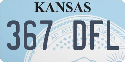 KS license plate 367DFL