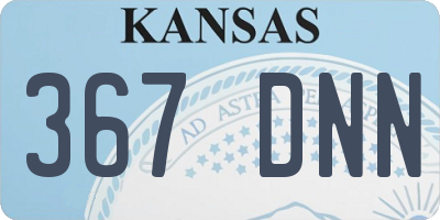KS license plate 367DNN