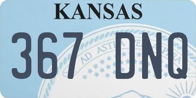 KS license plate 367DNQ