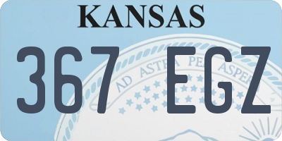 KS license plate 367EGZ