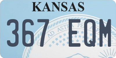 KS license plate 367EQM