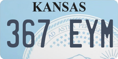 KS license plate 367EYM