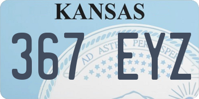 KS license plate 367EYZ