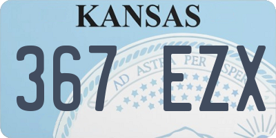 KS license plate 367EZX