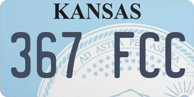 KS license plate 367FCC