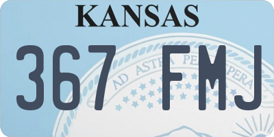 KS license plate 367FMJ
