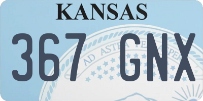 KS license plate 367GNX
