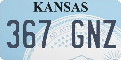 KS license plate 367GNZ