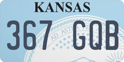 KS license plate 367GQB