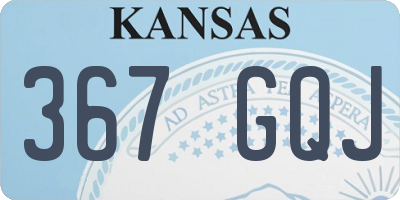 KS license plate 367GQJ