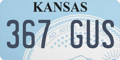 KS license plate 367GUS