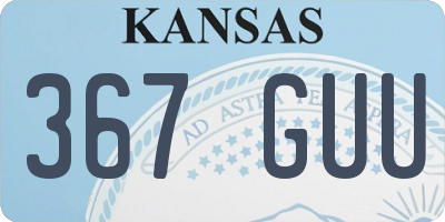 KS license plate 367GUU