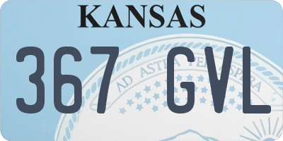 KS license plate 367GVL