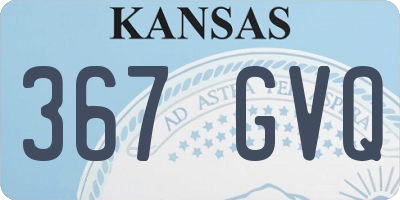 KS license plate 367GVQ