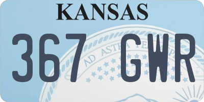 KS license plate 367GWR
