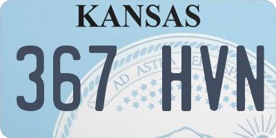 KS license plate 367HVN
