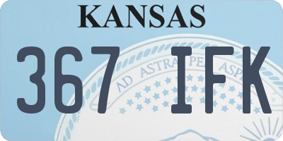 KS license plate 367IFK