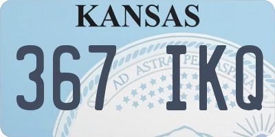 KS license plate 367IKQ