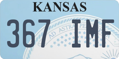 KS license plate 367IMF