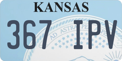 KS license plate 367IPV