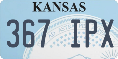 KS license plate 367IPX