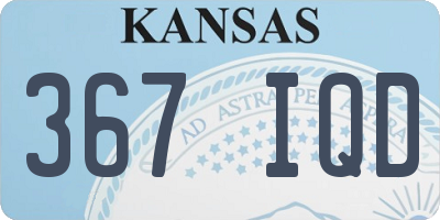 KS license plate 367IQD
