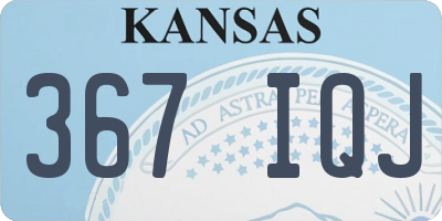 KS license plate 367IQJ
