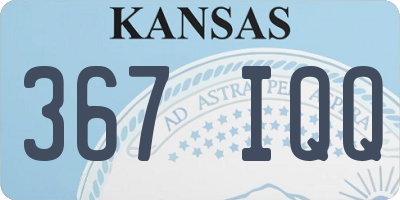 KS license plate 367IQQ