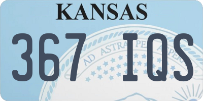 KS license plate 367IQS