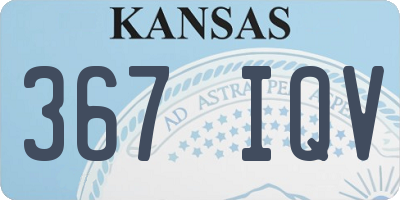 KS license plate 367IQV