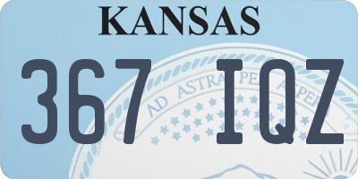 KS license plate 367IQZ