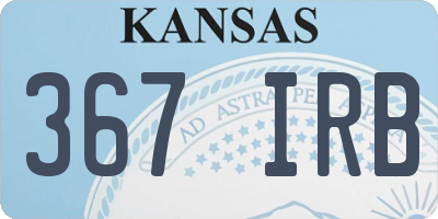 KS license plate 367IRB