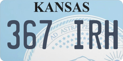 KS license plate 367IRH