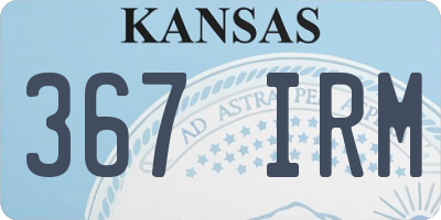 KS license plate 367IRM
